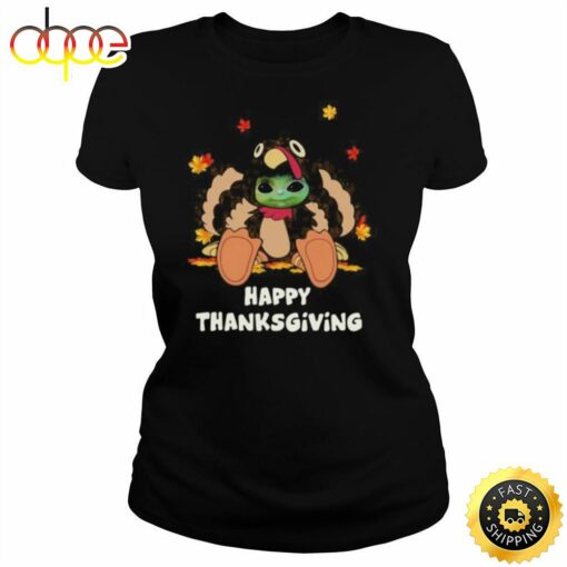 Baby Yoda Turkey Happy Thanksgiving Shirt