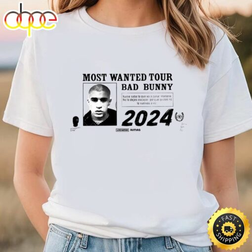 Bad Bunny Coming To The Wells Fargo Center In April 2024 Shirt