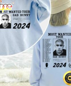 Bad Bunny Most Wanted Tour 2024 T-shirt