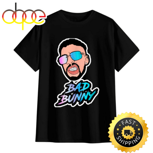 Bad Bunny T Shirt Chibi