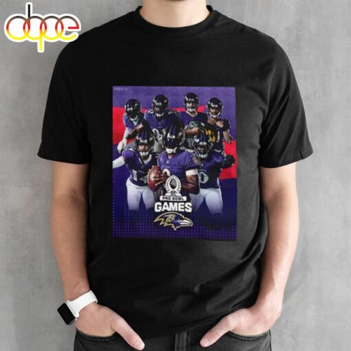 Baltimore Ravens Your Ravens Pro Bowlers Team Up 2024 NFL Pro Bowl Games T- Shirt