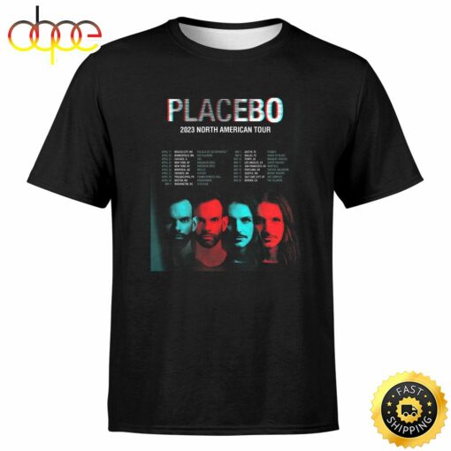 Band In The Usa Placebo Unveil Rebooted 2023 North American Tour T-shirt