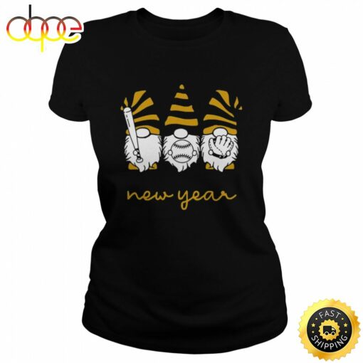 Baseball Gnomies Happy New Year Unisex Basic T-shirt