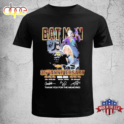 Bat Man 35th Anniversary 1989-2024 Thank You For The Memories Unisex T-Shirt