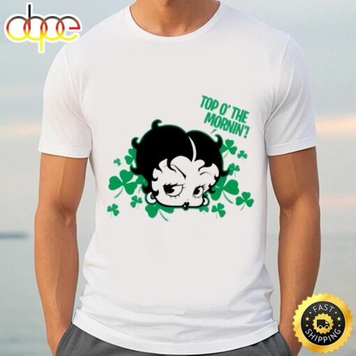 Betty Boop Cartoon Irish St Patricks Day Shirt