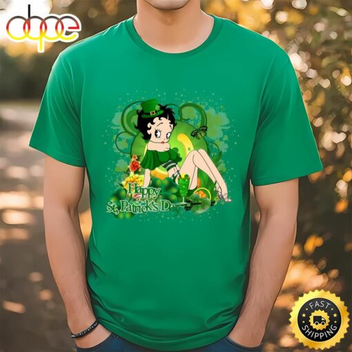 Betty Boop Character Saint Patricks Day Shirt