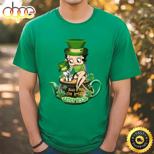 Betty Boop Kiss Me I’m Irish St Patricks T-Shirt