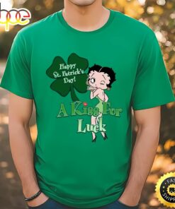Betty Boop St. Patrick’s Day Betty A Kiss For Luck Shirt