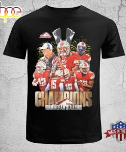 Birmingham Stallions Back To Back USFL Champions 2024 T Shirt