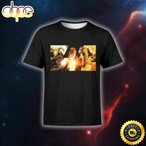 Black Adam Poster Printed T-shirt