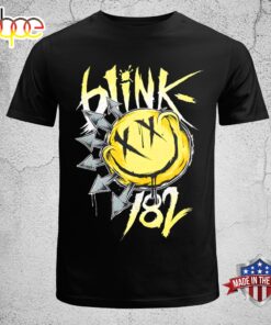 Blink-182 Band World Tour 2024 Smile Music Unisex T-Shirt