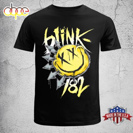 Blink-182 Band World Tour 2024 Smile Music Unisex T-Shirt