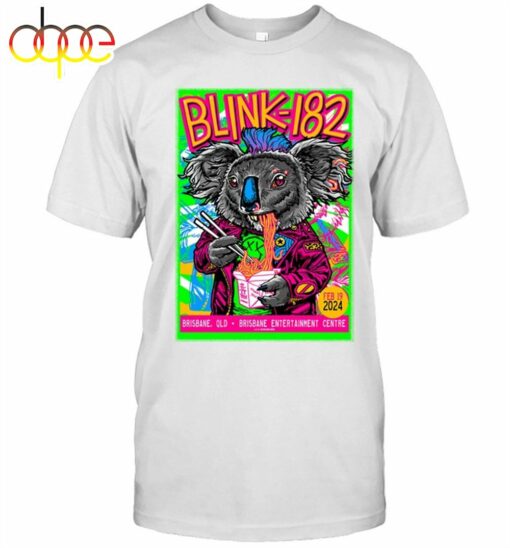 Blink-182 Brisbane Entertainment Centre Feb 19 2024 T Shirt