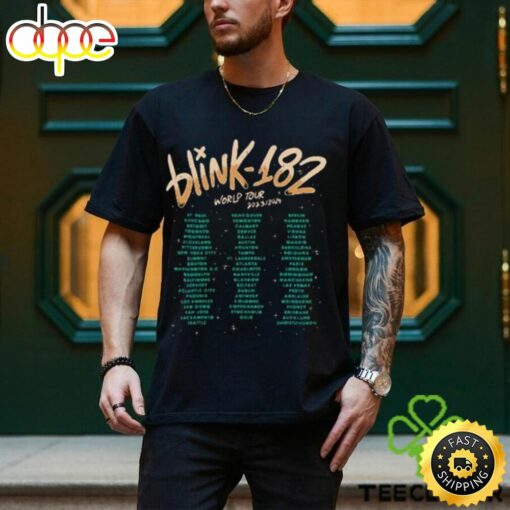 Blink 182 Shirt The World Tour 2023 2024 Merch