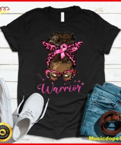 Breast Cancer Awareness Warrior Fighter Pink Ribbon Women T-Shirt