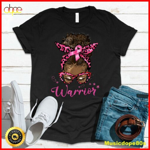 Breast Cancer Awareness Warrior Fighter Pink Ribbon Women T-Shirt