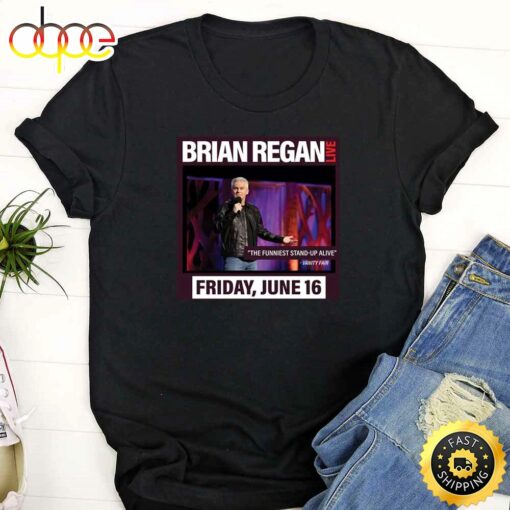 Brian Regan Live Stroudsburg,Pa Tour 2023 Black T-Shirt