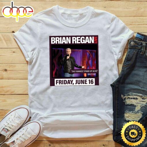 Brian Regan Live Stroudsburg,Pa Tour 2023 White T-Shirt