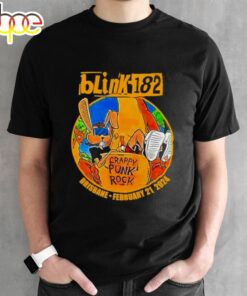 Brisbane Entertainment Crappy Punk Rock Centre Blink 182 Brisbane Australia Tour 2024 Shirt