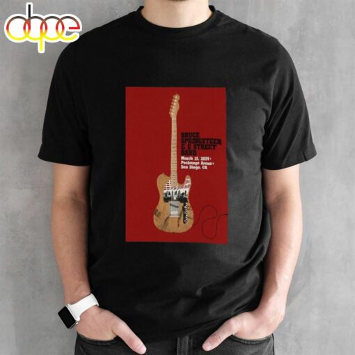 Bruce Springsteen And E Street Band March 25 2024 Pechanga Arena San Diego Ca T-shirt