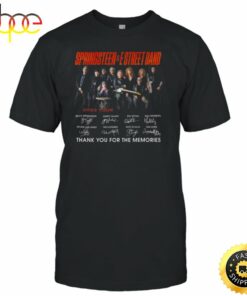 Bruce Springsteen &amp The E Street Band 2023 Tour Thank You For The Memories Signatures Unisex Shirt