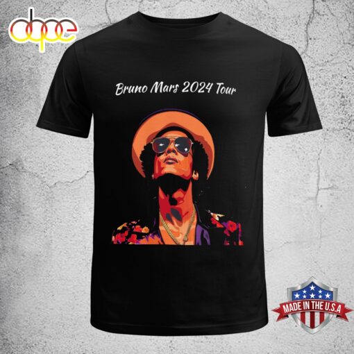 Bruno Mars 2024 Concert Tour Music Unisex T-Shirt