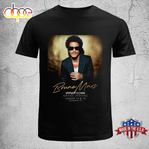 Bruno Mars Intuit Dome Grand Opening Los Angeles, CA Tour 2024 Unisex T-Shirt