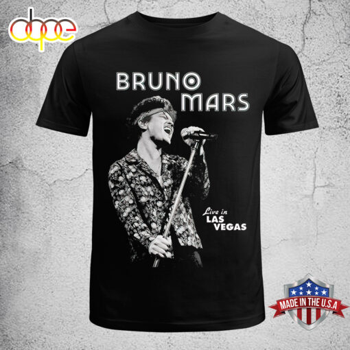 Bruno Mars Live In Vegas Tour 2024 Unisex T-Shirt