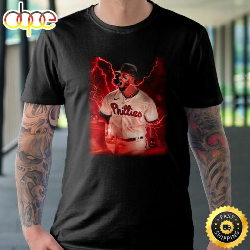 Bryce Harper MLB Postseason 2022 Black T-shirt