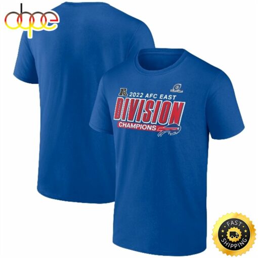 Buffalo Bills Fanatics Branded 2022 AFC East Division Champions Divide &amp Conquer Royal T-shirt