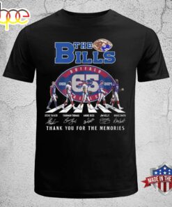 Buffalo Bills Signature Football Team Thank You For The Memories Shirt