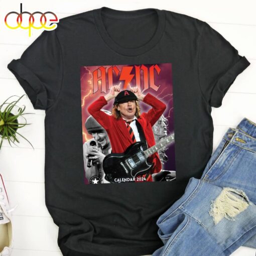 Calendar 2024 Acxdc Tour Music Poster Unisex T-Shirt