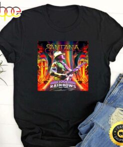 Carlos Santana 1001 Rainbows Las Vegas Tour 2023 Black T-Shirt