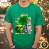 Cat Shamrock St Patricks Day Cat Irish T-Shirt