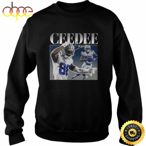 Ceedee Lamb Retro Portrait Dallas Football Shirt