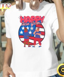 Celabrating Happy New Year Usa 2023 Happy New Year America Unisex Basic T-shirt