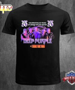 Celebrating 50 Years Of Smoke On The Water Deep Purple 1 More Time Tour Music 2024 Unisex T-Shirt