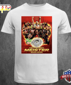 Celebration Bayer 04 Leverkusen Deutscher Meister 2023-2024 T-shirt Tee