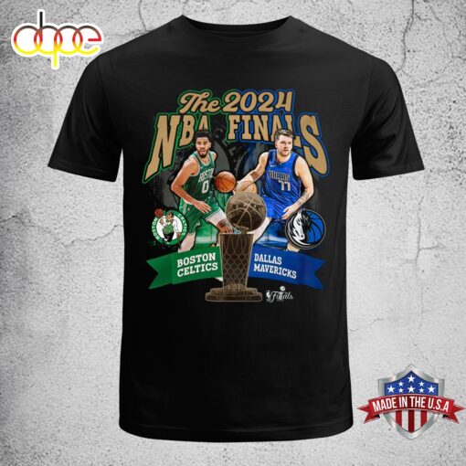 Celtics-Mavericks 2024 NBA Finals Dueling Player Unisex T-Shirt