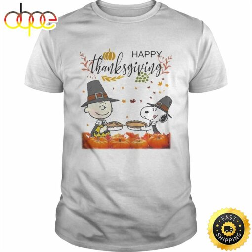 Charlie Brown And Snoopy Peanuts Happy Thanksgiving shirt