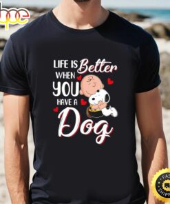 Charlie Brown Hug Snoopy Life Is Better When You Have A Dog