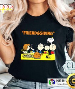Charlie Brown Snoopy Peanuts Thanksgiving Friendsgiving Thanksgiving Party T-shirt