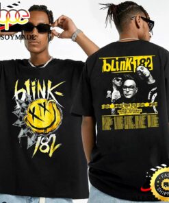 Cheap Logo Smiley 2023 World Tour Blink 182 T Shirt Vintage