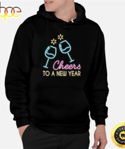 Cheers To A New Year Wine Glass New Years Eve 2019  Unisex Basic T-shirt