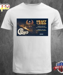 Chicago And Earth, Wind &amp Fire Share Heart &amp Soul 2024 Tour July 12 T-shirt
