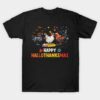 Chicken Halloween Happy HalloThanksMas Autumn Thanksgiving T-Shirt