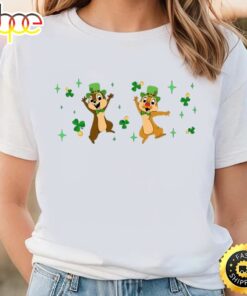 Chip And Dale Patricks Day Shirt Disney Shamrock Shirt