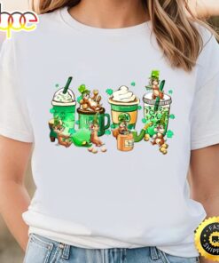 Chip And Dale St Patricks Day Coffee Shirt, Lucky Cartoon Characters