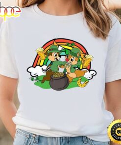 Chip And Dale With Shamrock Irish Shirt, Disney St Patricks Day