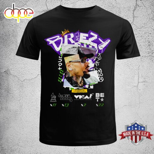 Chris Brown 1111 World Tour 2024 Music Unisex T-Shirt